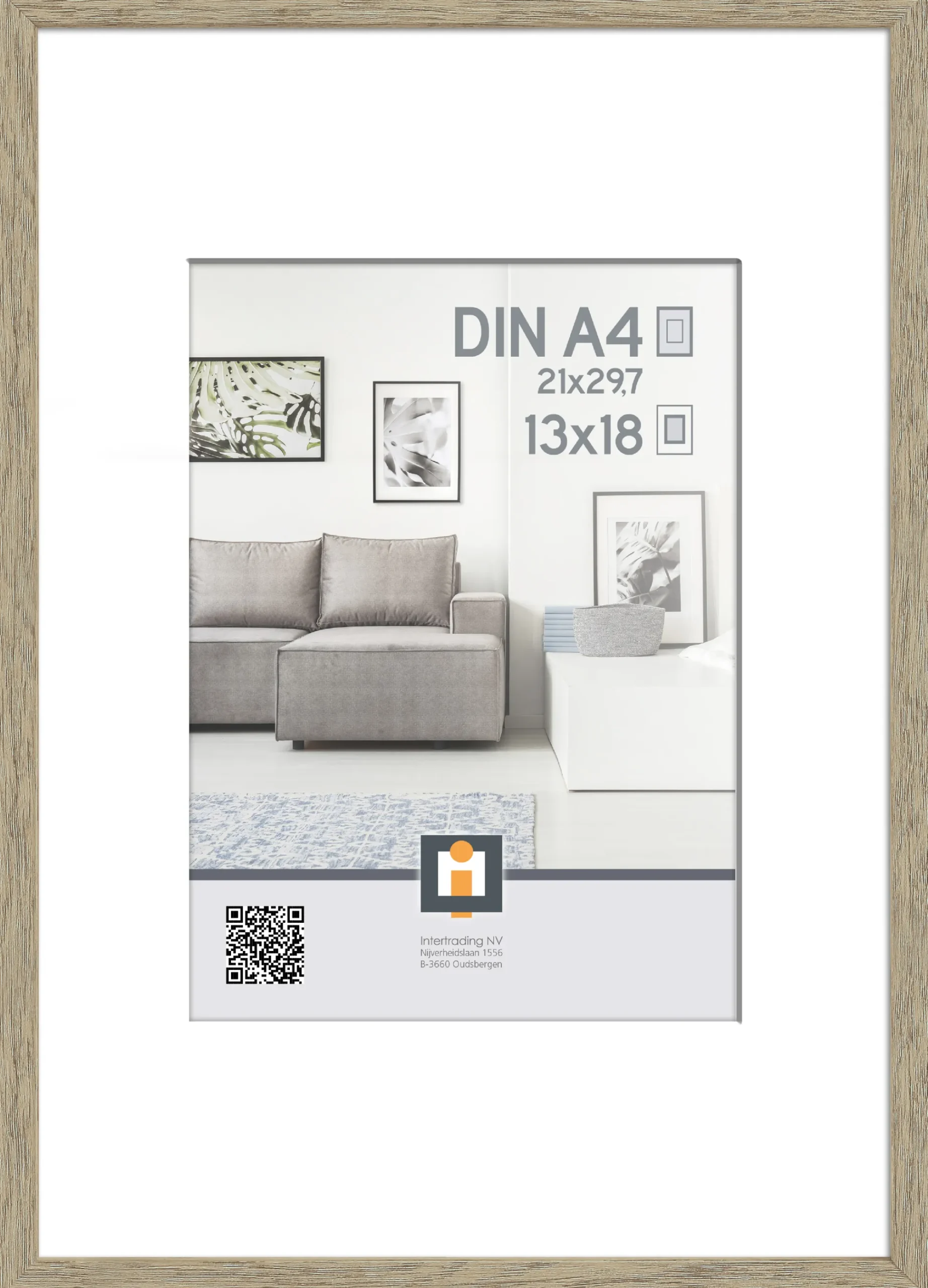 fotolijst madrid vintage eik 21x30 cm