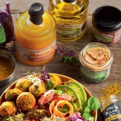 Gegrilde courgettes met honing