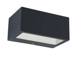 Gemini wandlamp donkergrijs led 10.5w