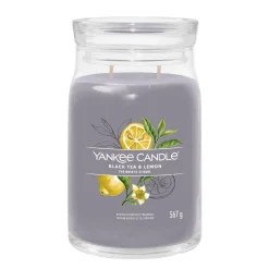 Geurkaars black tea & lemon l jar