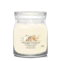 Geurkaars soft wool & amber m jar