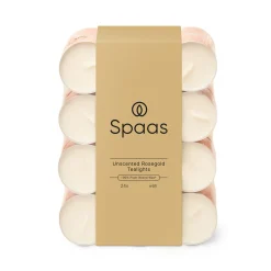 Geurloze theelichten roségouden cup