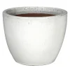 Glazed egg pot white d41h33