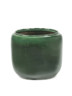 Glazed shades Pot costa m green d21h21