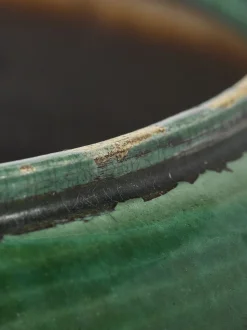 Glazed shades Pot costa m green d21h21