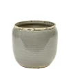 Glazed shades Pot costa s grey d18,5h19