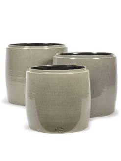 Glazed shades Sierpot l30 x b30 x h30 grijs