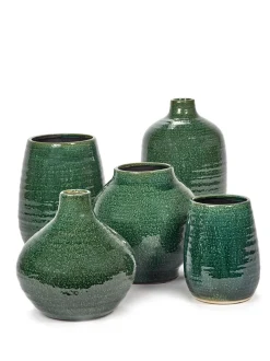 Glazed shades Sierpot l24,5xb24,5x24 d.groen