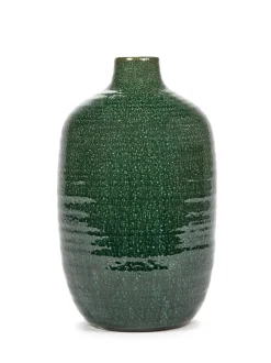 Glazed shades Vaas m 22,5x22,5x36,5 d.groen