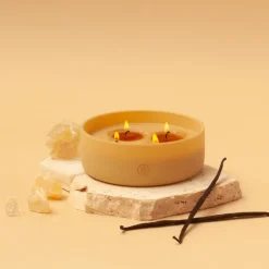 Glow geurkaars 4-wiek shimmering smile