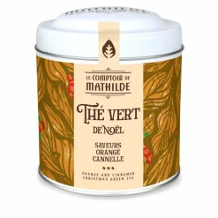 Groene kerstthee sinaasappel kaneel