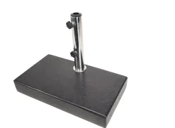 Half-balkonvoet in graniet zwart 30kg