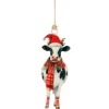 Hanger vintage cow wit zwart
