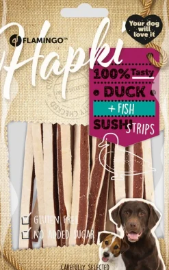 Hapki duck & fish sushi strips 85gr