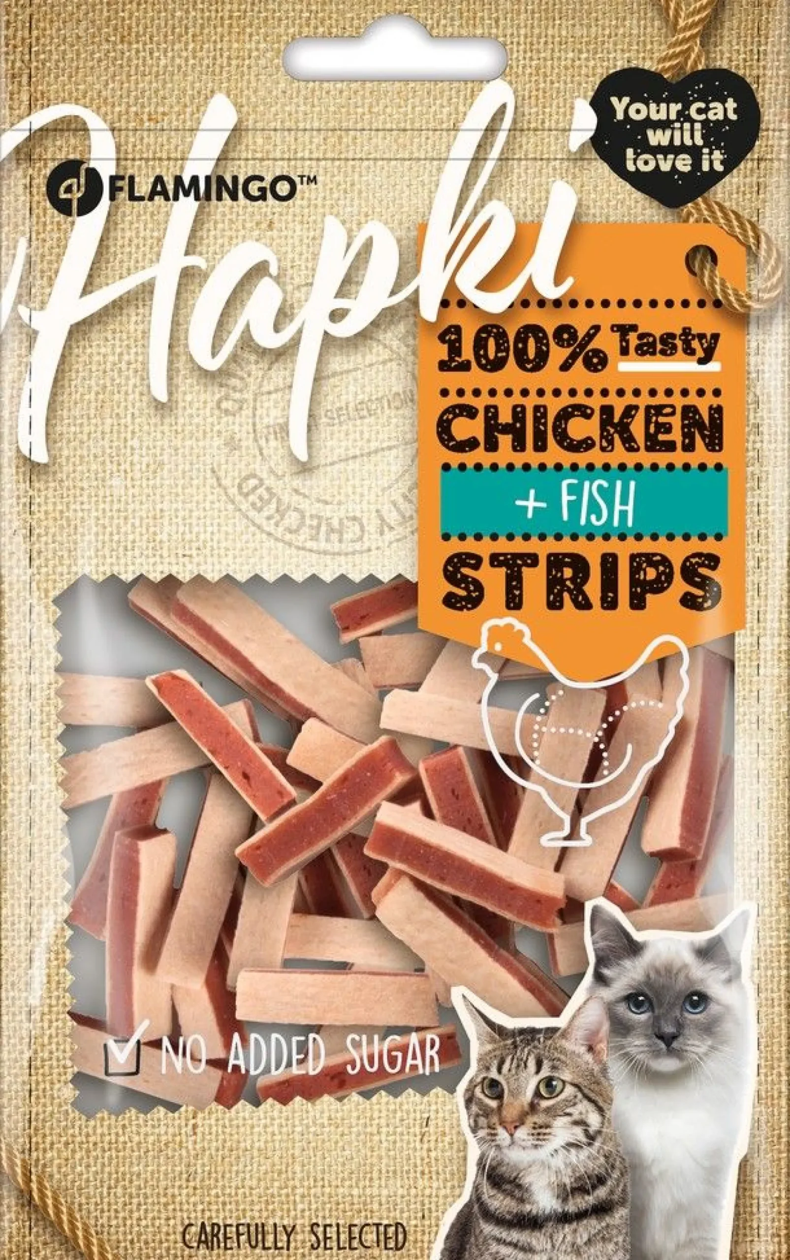 Hapki sushistrips met kip & vis 85gr