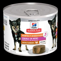 Hill's science plan perfect digestion adult small & mini mousse met kalkoen blik 200g