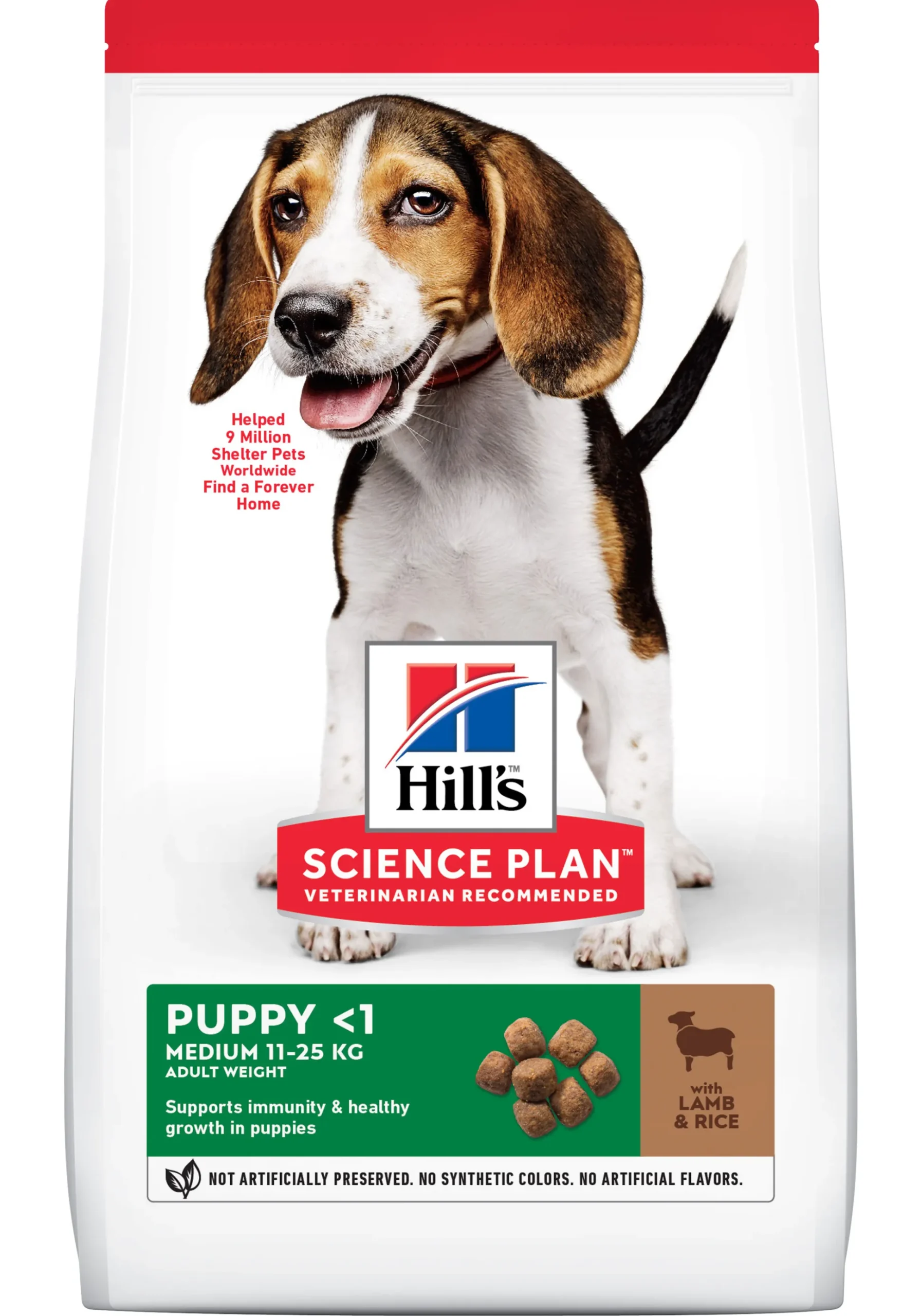 Hill's science plan puppy medium hondenvoer lam & rijst 2,5kg