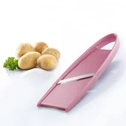 Hobelix groentesnijder roze - tweezijdig mes