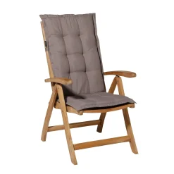 Hoge rug 50x123cm panama taupe