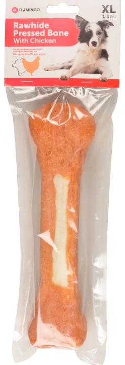 Hondenbeen wit kip 330g-25cm