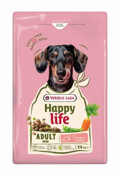 Hondenbrokken happy life adult mini met lam 2,5kg