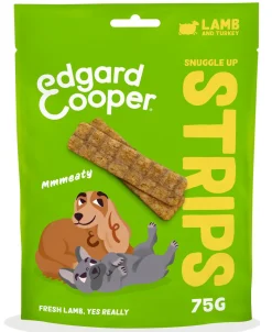 Hondensnack treats snuggle up strips met lam en kalkoen