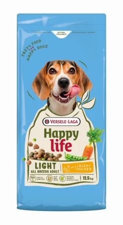 Hondensnackshappy life adult light met kip 12,5kg