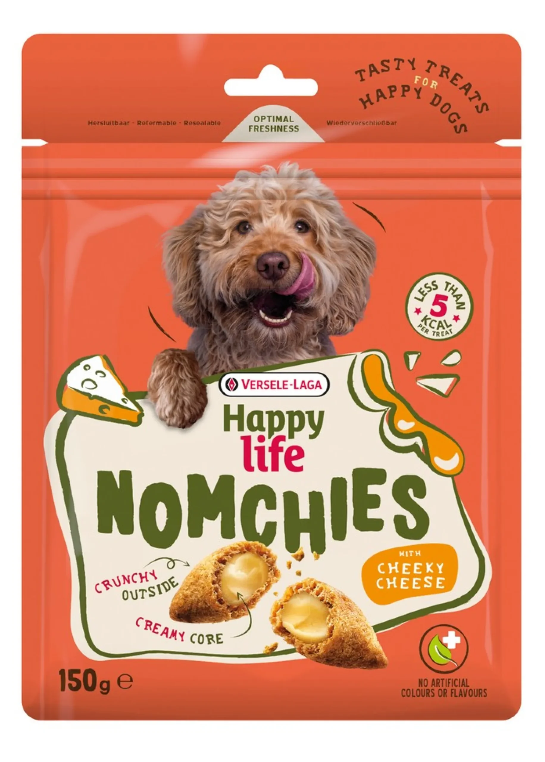 Hondensnackshappy life nomchies cheese 150g