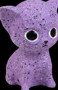 Hondenspeeltje: kat purper-12cm