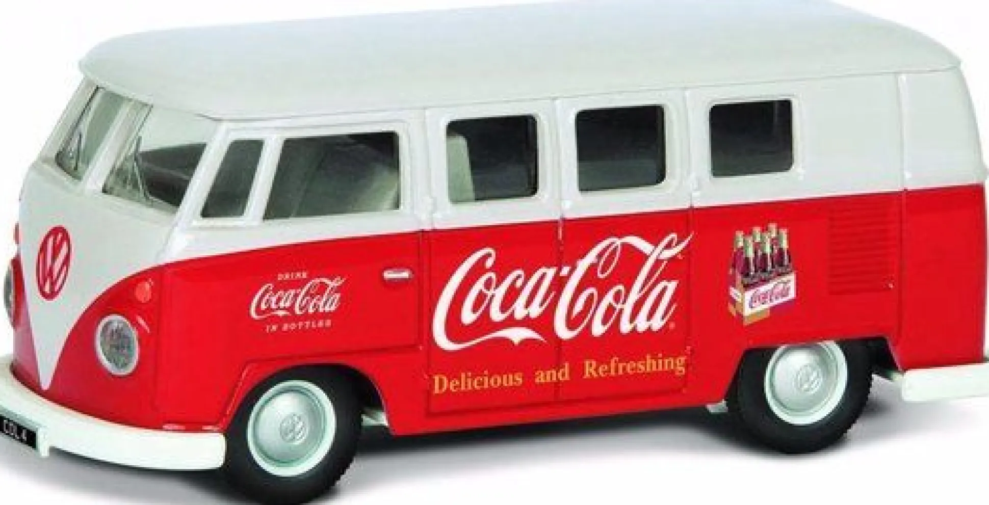Hornby volkswagen campervan coca-cola 1:43 rood