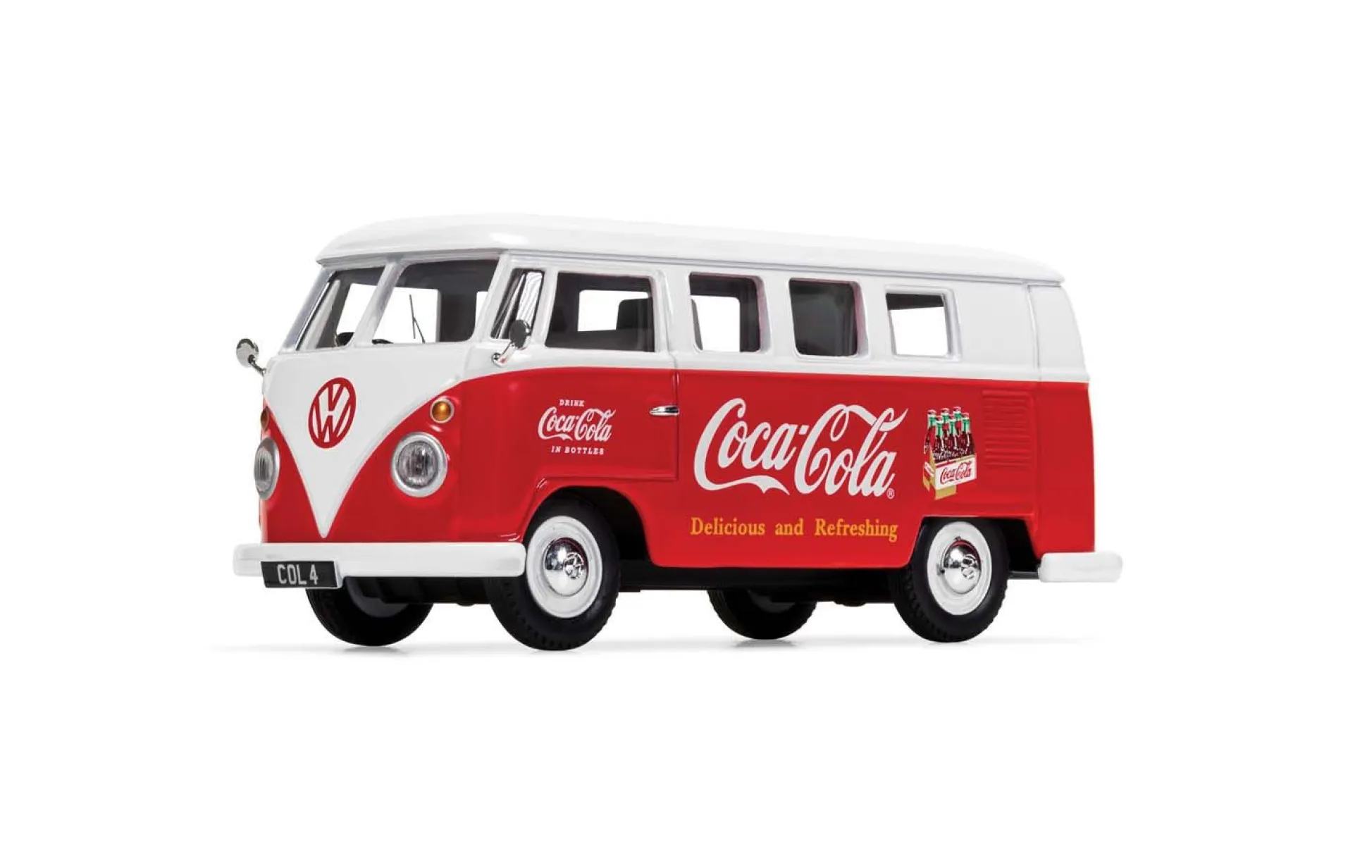 Hornby volkswagen campervan coca-cola 1:43 rood