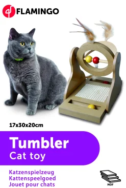 Houten krabspeelgoed tumbler