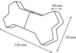 Hs tpr fresk snowy been blauw 13,3cm