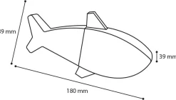 Hs trr fresk snowy vis blauw 18cm