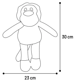 Hs tufflove leeuw bruin 30cm