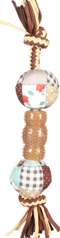 Hs vinta touw met ballen mix 31cm