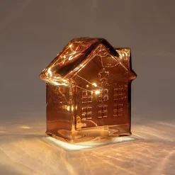 Huisje glas 10led