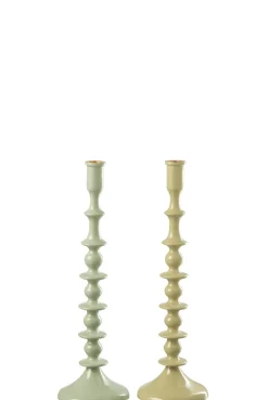 Kandelaar aluminium groen