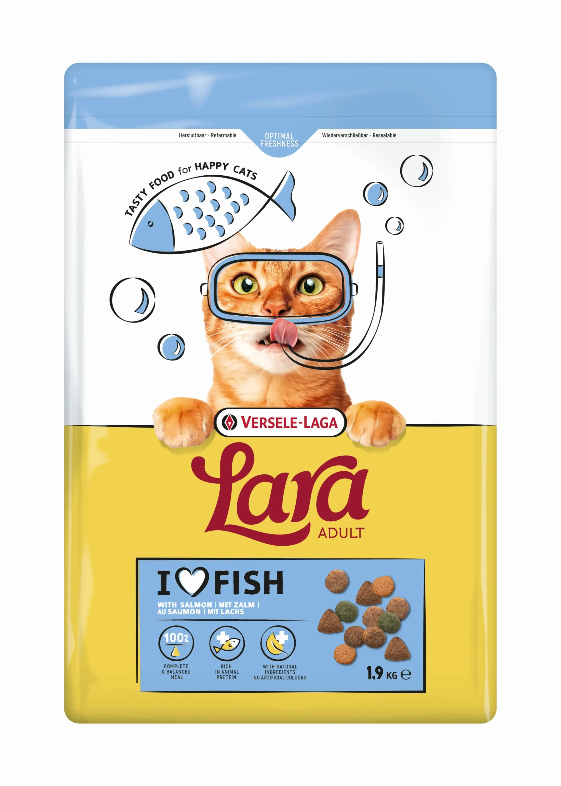 Kattenbrokken lara adult with salmon 1,9kg