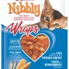 Kattensnack nibbly wraps kip & vis 30g
