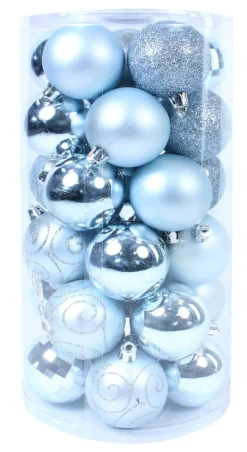 Kerstbal lichtblauw (30sts)