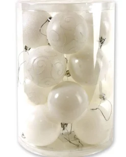 Kerstbal wit (16sts)