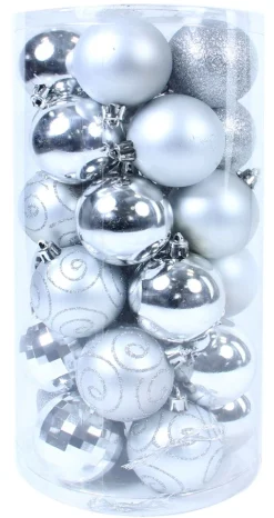 Kerstbal zilver (30sts)