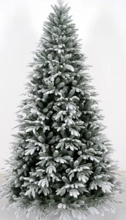 Kerstboom calgary fine groen/flocked 114 x 180cm