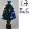 Kerstboom 45cm fiber optic