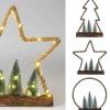 Kerstfiguur jute 45led