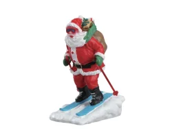 Kerstman schaatser
