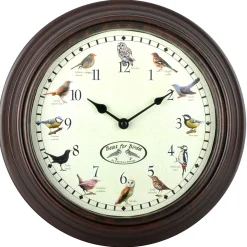 Klok met vogelgeluiden