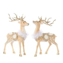 Koninklijk staand hert met zadel