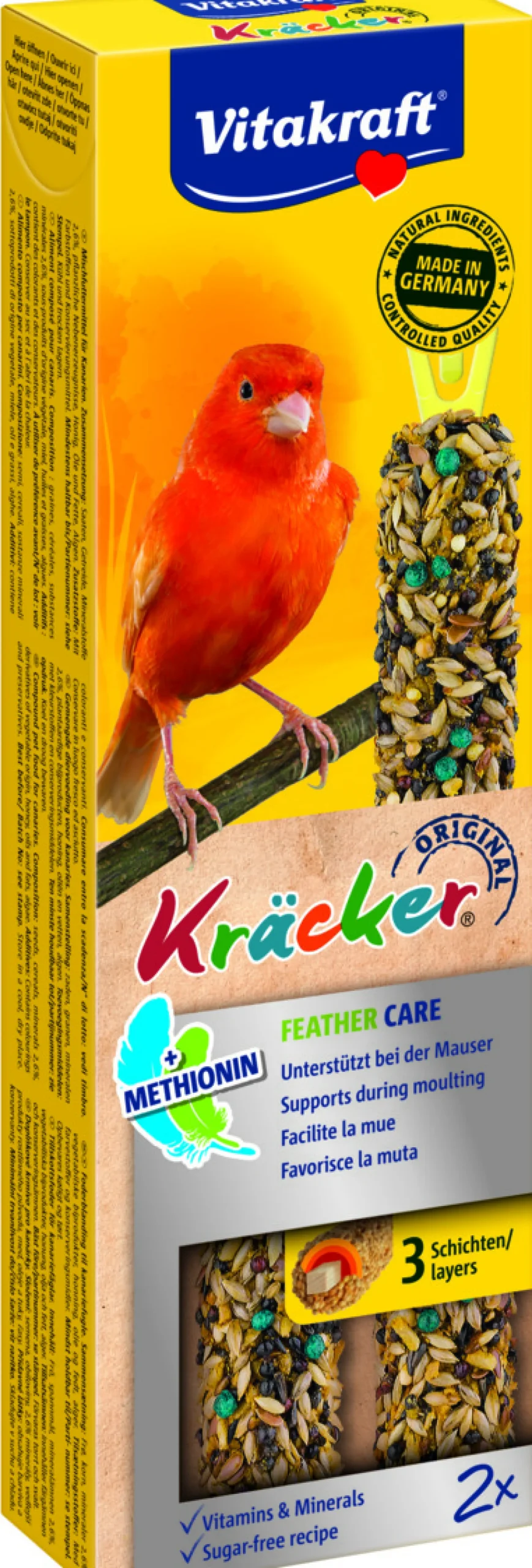Kräcker® feather care| 2stuks| kanaries